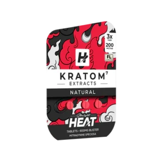 Straight Heat – Kratom Extract Tablets 600mg 3 Ct – 200Mg/Tab | Mitragynine Speciosa