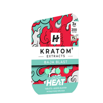 Straight Heat – Kratom Extract Tablets 600mg 3 Ct – 200Mg/Tab | Mitragynine Speciosa