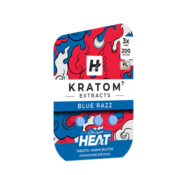 Straight Heat Kratom Extract Tablets 600mg 3 Ct 200Mg Tab